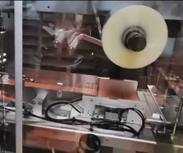 Transparent film packaging machine